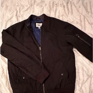 Black Bomber Modern Jacket